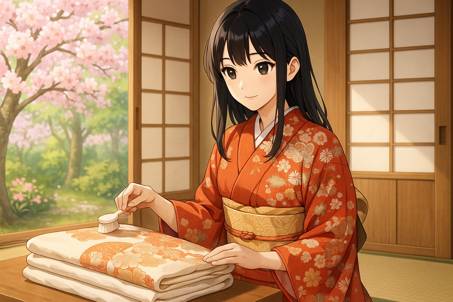 着物を長く美しく保つために：お手入れと保管の基本ガイド